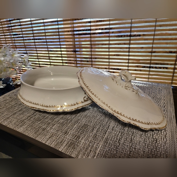 Vintage RARE Homer Laughlin Hudson 8"x10" Oval Lidded H94 Casserole Dish - Picture 2 of 7